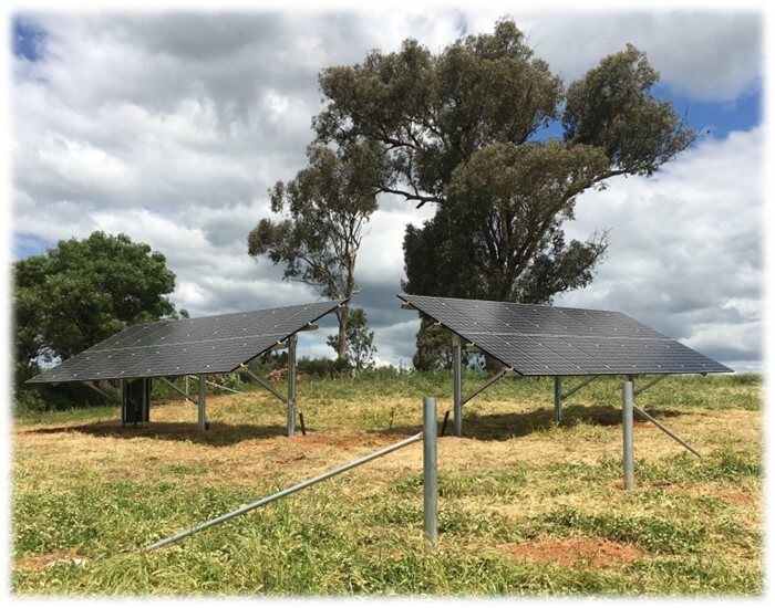 Ground Mounted System - LG Panels Ground mounted solar power with LG panels