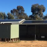 Solarwise Wagga - Rural Solar Power - LG panels LG Solar panels on a rural shed.
