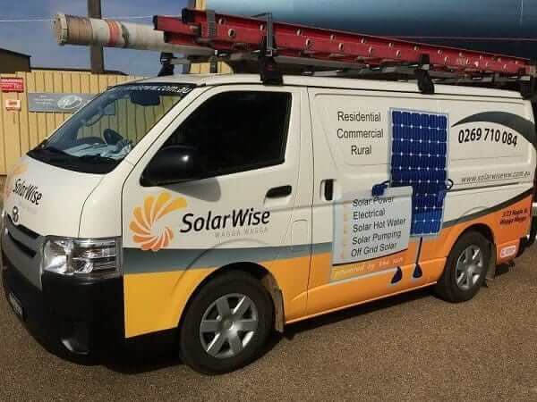 SolarWise Wagga - Installation Van SolarWise Wagga - Installation team